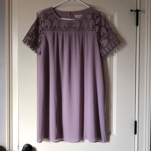 🌸🌸NWT Loft Lavender Lace Detail Dress🌸🌸